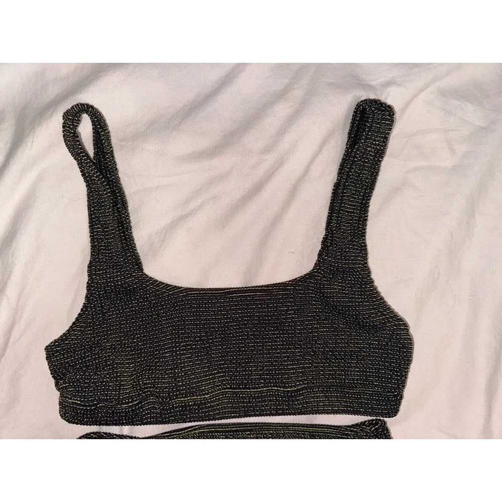 Good American Always fits sculpt better black gold bikini 2 pieces size 1/2 - Picture 4 of 9